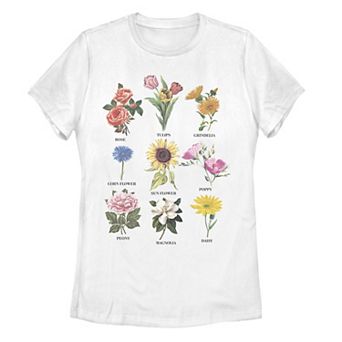 Juniors' Flower Chart Tee