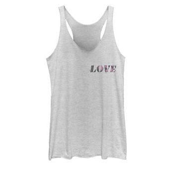 Juniors' Painted "Love" Tank Top