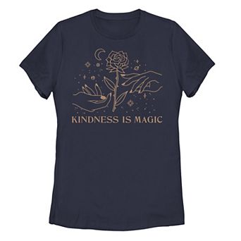Juniors' "Kindness Is Magic" Rose Tee