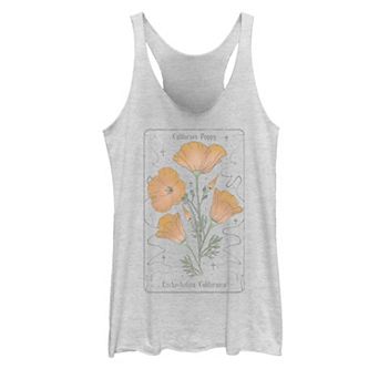 Juniors' California Poppy Tarot Tank Top