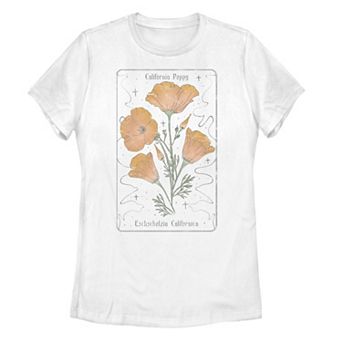 Juniors' California Poppy Tarot Tee