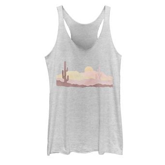 Juniors' Sun Minimal Desert Portrait Tank Top