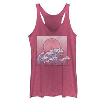 Juniors' Beach Waves Tank Top