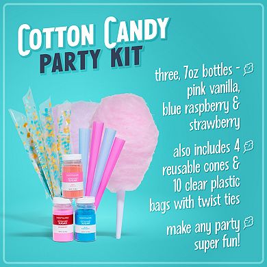 Nostalgia Electrics Cotton Candy Party Kit