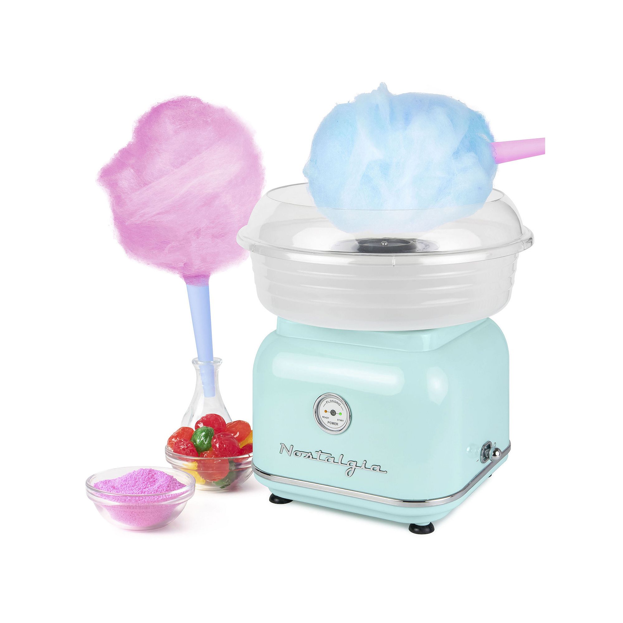Nostalgia Electrics Classic Retro Hard & Sugar-Free Candy Cotton Candy Make