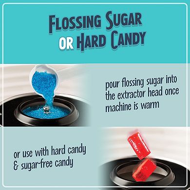 Nostalgia Electrics Classic Retro Hard & Sugar-Free Candy Cotton Candy Maker