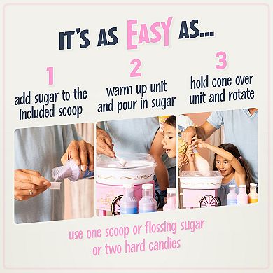 Nostalgia Electrics Vintage Hard & Sugar-Free Candy Cotton Candy Maker