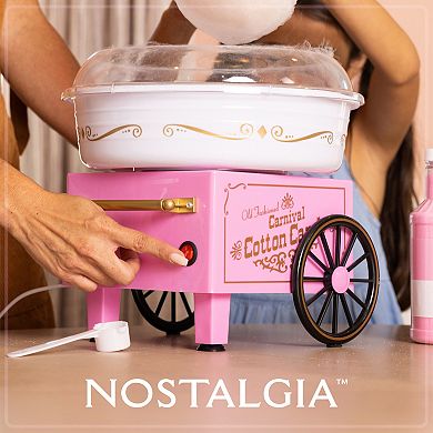 Nostalgia Electrics Vintage Hard & Sugar-Free Candy Cotton Candy Maker