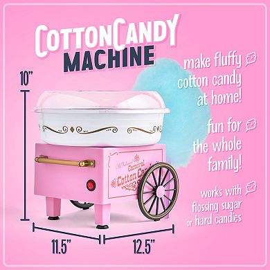 Nostalgia Electrics Vintage Hard & Sugar-Free Candy Cotton Candy Maker