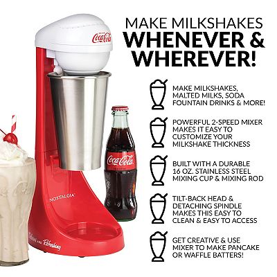 Nostalgia Electrics Coca-Cola Limited Edition Two-Speed Milkshake