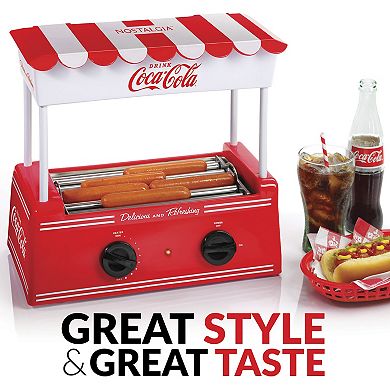 Nostalgia Electrics Coca-Cola Hot Dog Roller & Bun Warmer