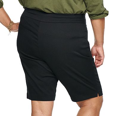 Plus Size Croft & Barrow® Effortless Stretch Bermuda Shorts