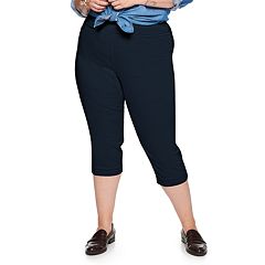 Plus Size Cotton Capris