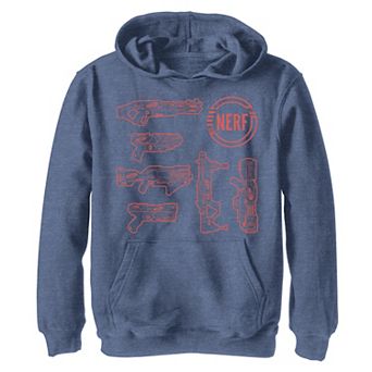 Boys 8-20 Nerf Blasters Outlines Hoodie
