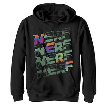 Boys 8-20 Nerf Glitch Logo Stack Hoodie