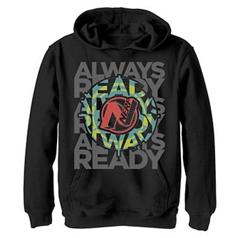Boys 8-20 Nerf Always Ready Text Stack Hoodie