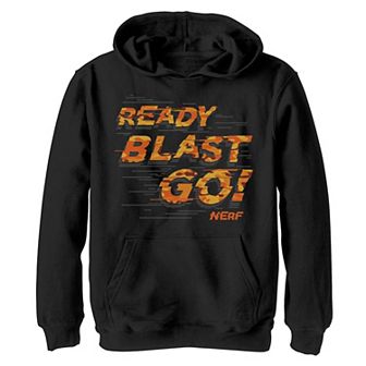 Boys 8-20 Nerf Ready Blast Go Text Hoodie