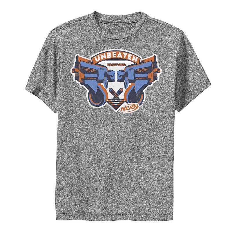 Boys 8-20 Nerf Blasters Unbeaten Logo Graphic Tee, Boys, Size: Small, Grey