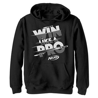 Boys 8-20 Nerf Win Like A Pro Glitch Text Hoodie