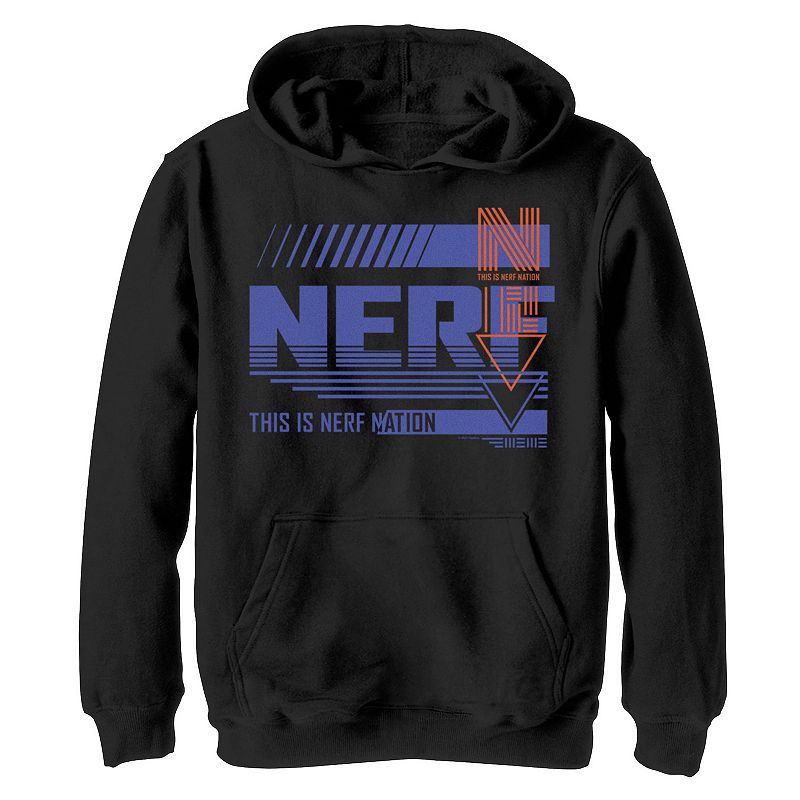 Boys 8-20 Nerf This Is Nerf Nation Mashup C1 Hoodie, Boys, Size: Small, Bl