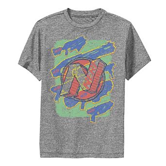 Boys 8-20 Nerf Logo Blaster Scribbles Graphic Tee