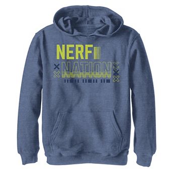 Boys 8-20 Nerf Nation Green Glitch Logo Hoodie