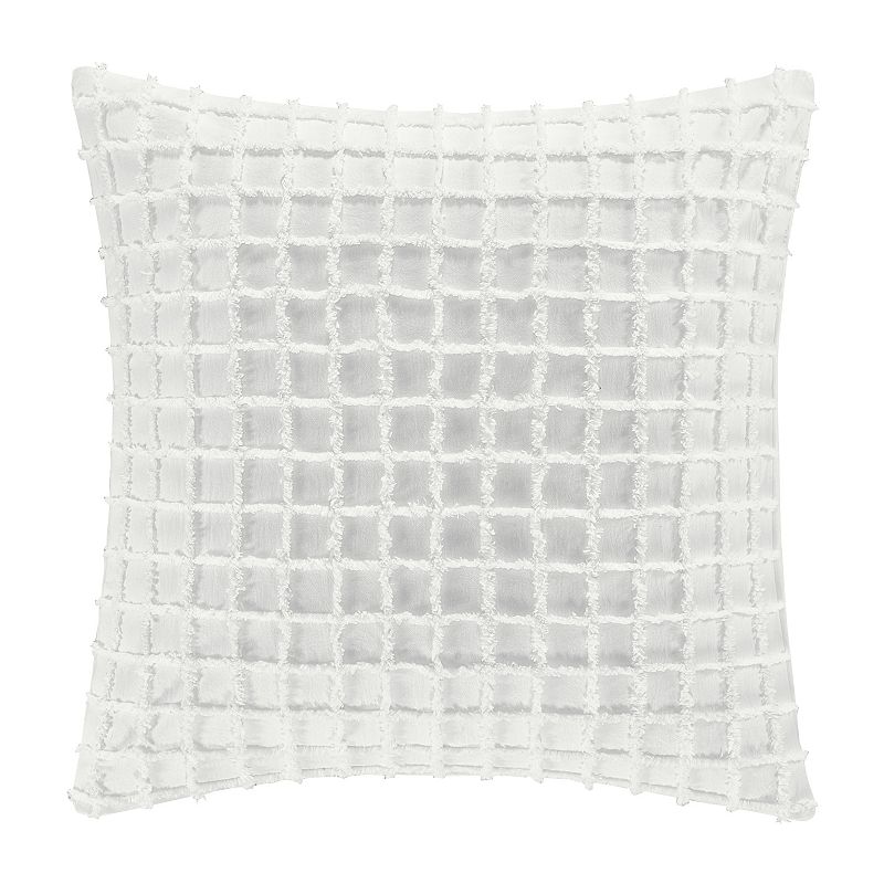 Five Queens Court Decorative Throw Pillow, White, Fits All