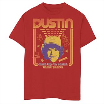 Boys 8-20 Stranger Things Dustin Floating Head Resist The Pearls Star Graphic Tee