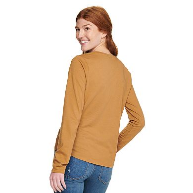 Women's Sonoma Goods For Life® Long Sleeve Holiday Graphic Tee