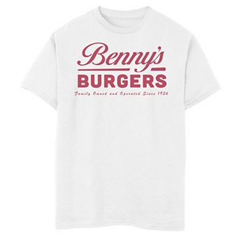 Boys 8-20 Stranger Things Benny's Burgers Pocket Graphic Tee
