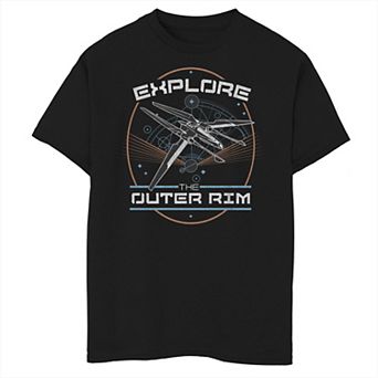Boys 8-20 Star Wars The High Republic Explore The Outer Rim Schematic Portrait Graphic Tee