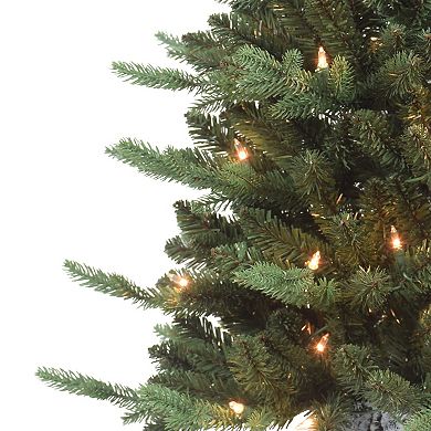 PULEO INTERNATIONAL Pre-Lit 3' Potted Artificial Christmas Tree with 50 Lights