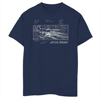 Boys 8-20 Star Wars X-Wing Concept Panel Graphic Tee