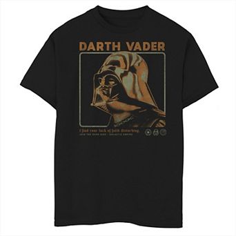 Boys 8-20 Star Wars Darth Vader Lack Of Faith Disturbing Graphic Tee