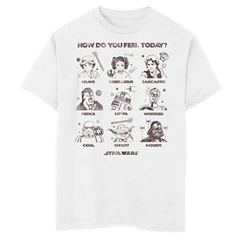 Boys 8-20 Star Wars Feelings Group Poster Graphic Tee