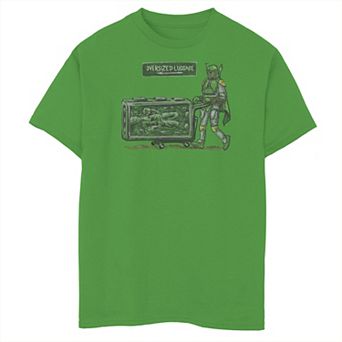 Boys 8-20 Star Wars Boba Fett Oversized Luggage Graphic Tee