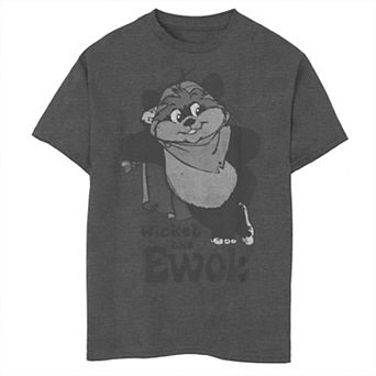 Boys 6-20 Star Wars Wicket The Ewok Sketch Portrait Graphic Tee
