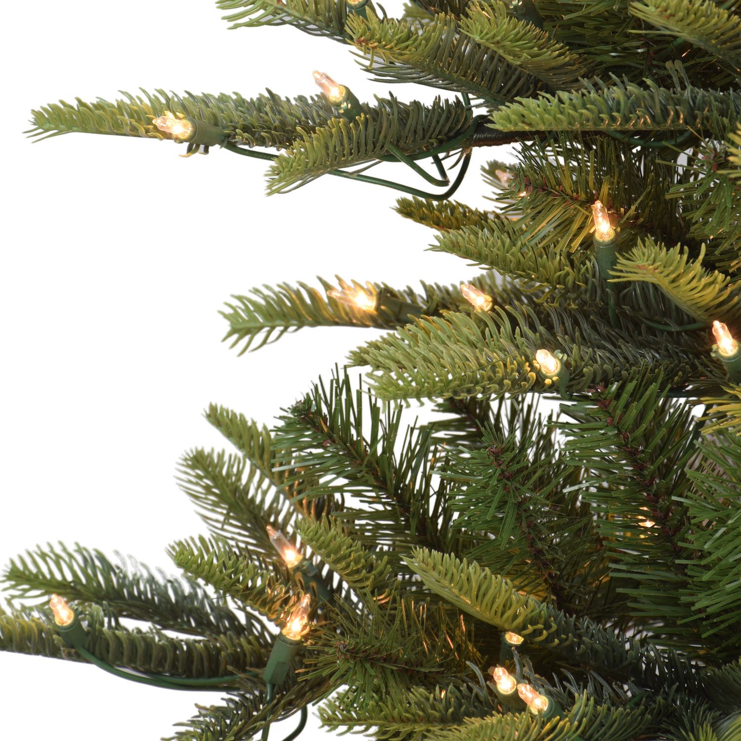 Puleo Pre-Lit Frosted Boulder Pine Artificial Christmas Tree With 450 Lights 7