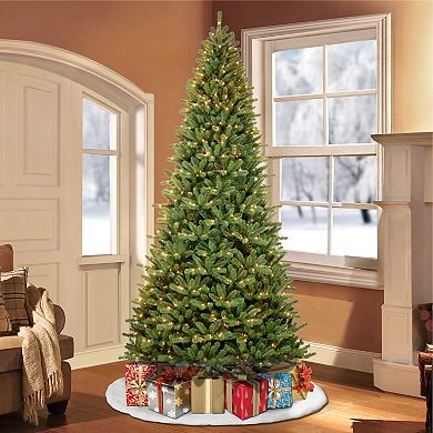 PULEO INTERNATIONAL Pre-Lit 12' Berkshire Fir Artificial Christmas Tree with 1200 Lights