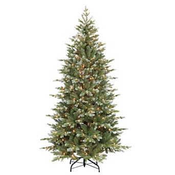 PULEO INTERNATIONAL Pre-Lit 6.5' Slim Colorado Blue Spruce Artificial Christmas Tree