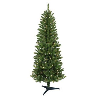 PULEO INTERNATIONAL Pre-Lit 6' Carson Pine Artificial Christmas Tree with 150 Lights