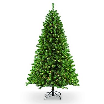 PULEO INTERNATIONAL Pre-Lit 6.5' Northern Fir Artificial Christmas Tree with 400 Lights