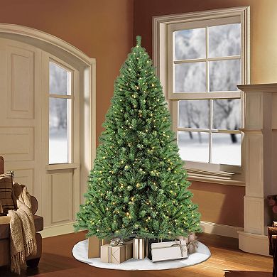 PULEO INTERNATIONAL Pre-Lit 6.5' Northern Fir Artificial Christmas Tree with 400 Lights