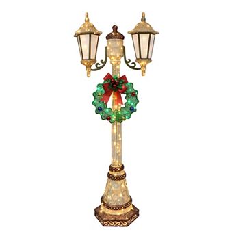 PULEO INTERNATIONAL 72" Lighted Lamp Post with 35 Twinkling Lights
