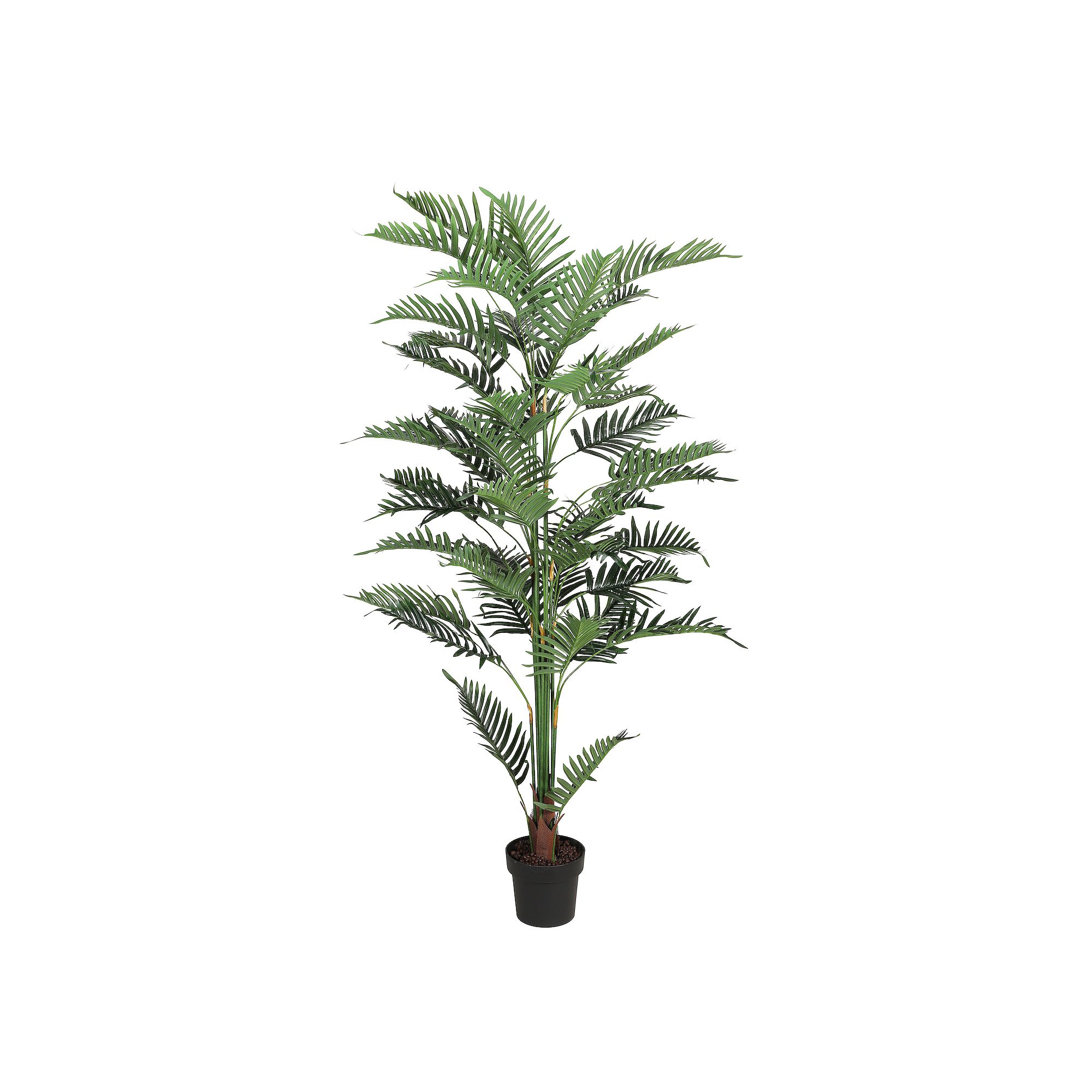 PULEO INTERNATIONAL 75 Artificial Areca Palm Tree with Black Plastic Vas