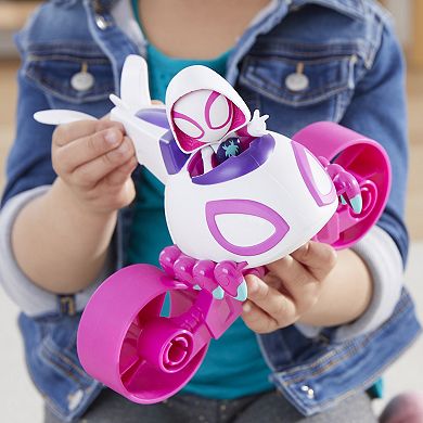 Marvel Spidey and His Amazing Friends Change 'N Go Ghost-Copter And Ghost-Spider by Hasbro