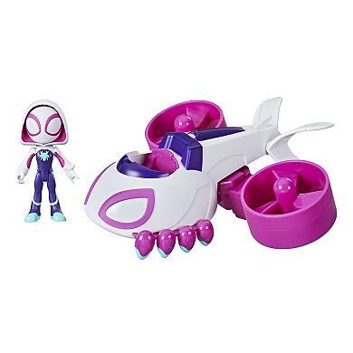 Marvel Spidey and His Amazing Friends Change 'N Go Ghost-Copter And Ghost-Spider by Hasbro