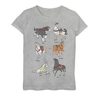 Disney Princess Horses Girls 7-16 Graphic Tee