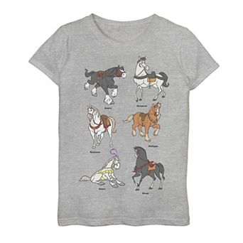 Disney Princess Horses Girls 7-16 Graphic Tee
