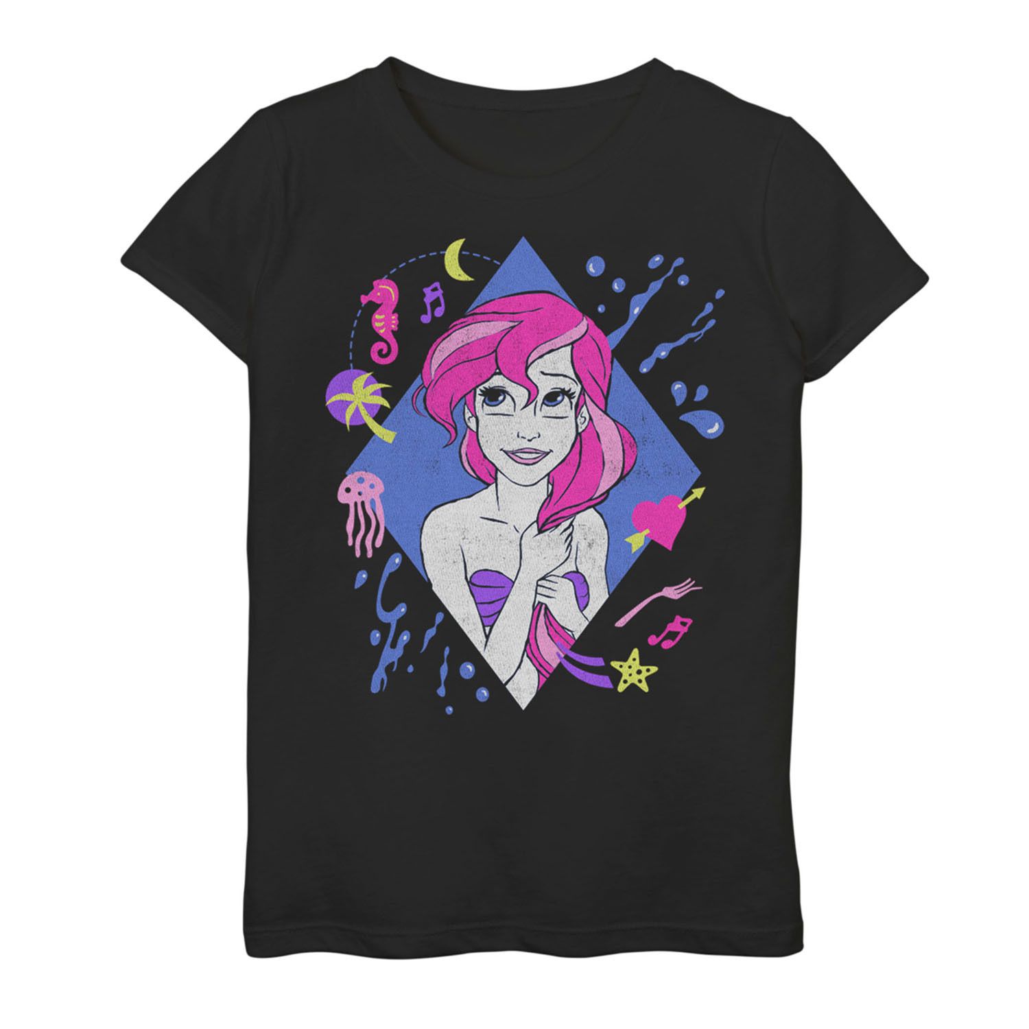 Image for Disney Girls 7-16 Princesses 90s Ariel Graphic Tee at Kohl's.